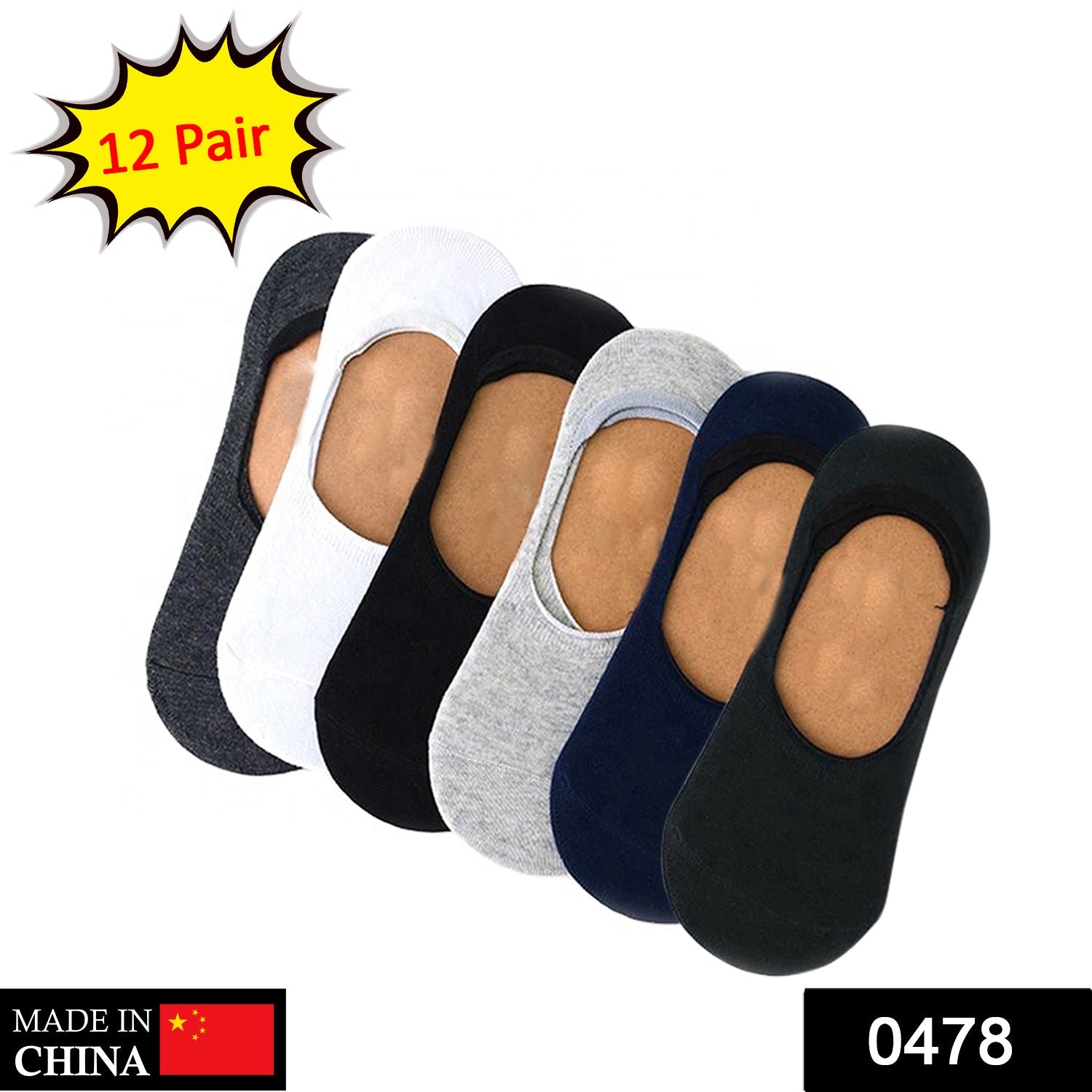 0478 Mens Invisible Socks (12 Pair) freeshipping - DeoDap 0478 Mens Invisible Socks (12 Pair) freeshipping - DeoDap